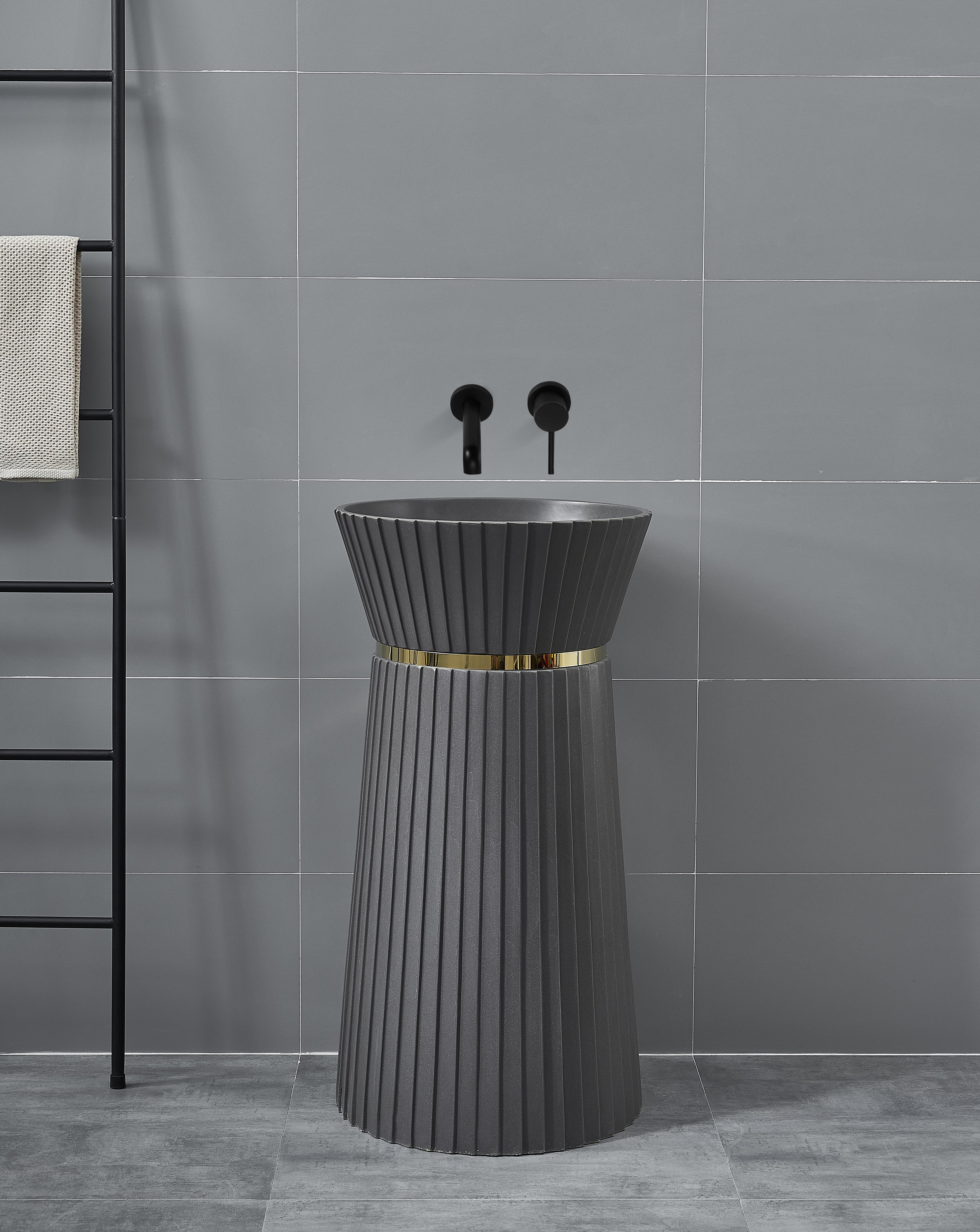 Marbo Solid Surface Freestanding Basin | EQAS 024