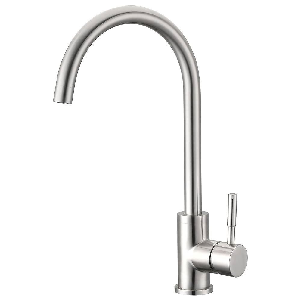 MABO SILVER COUNTER DECK SINK FAUCET | NF 2067
