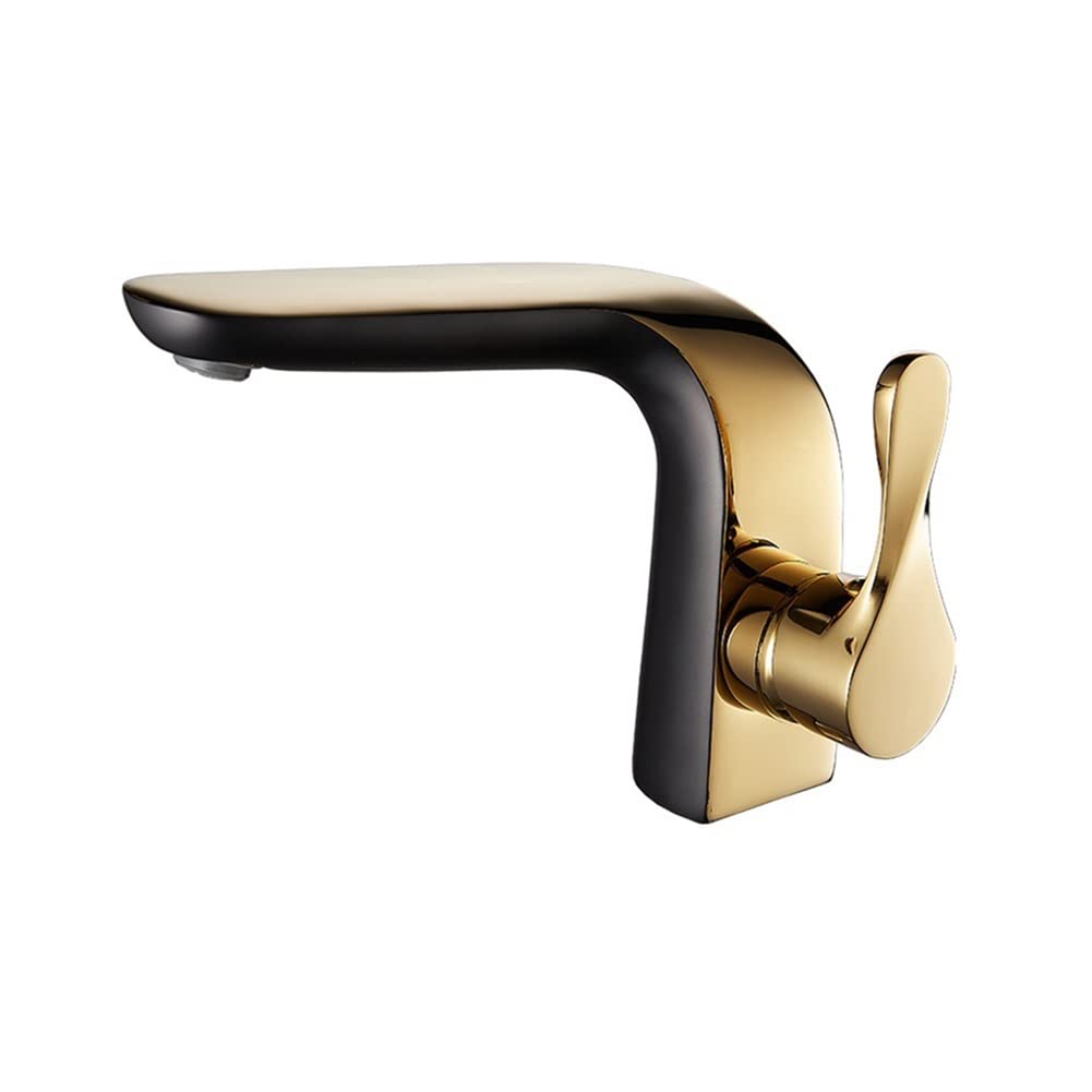 Chrome Black&Gold Basin Faucet | NF 2322