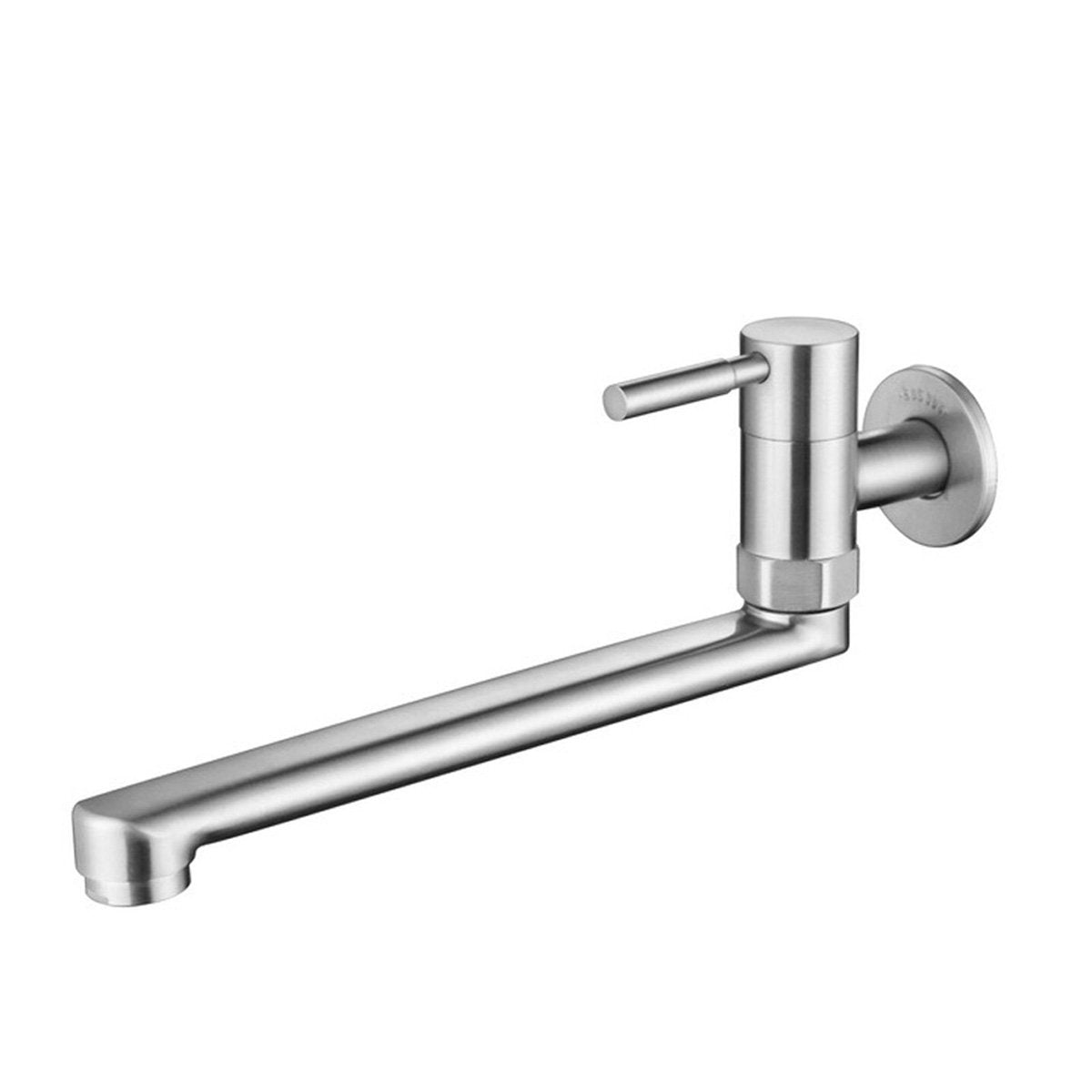 Marbo Brushed Nickel Kitchen Sink Faucet Single Cold Water Single Hole Bathroom Laundry Room
