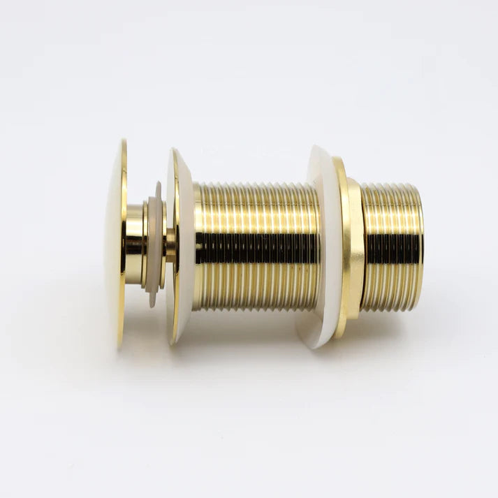 MARBO Brass Full Threaded Pop Up Waste Coupling 32 MM 5", Brass Top (Gold)