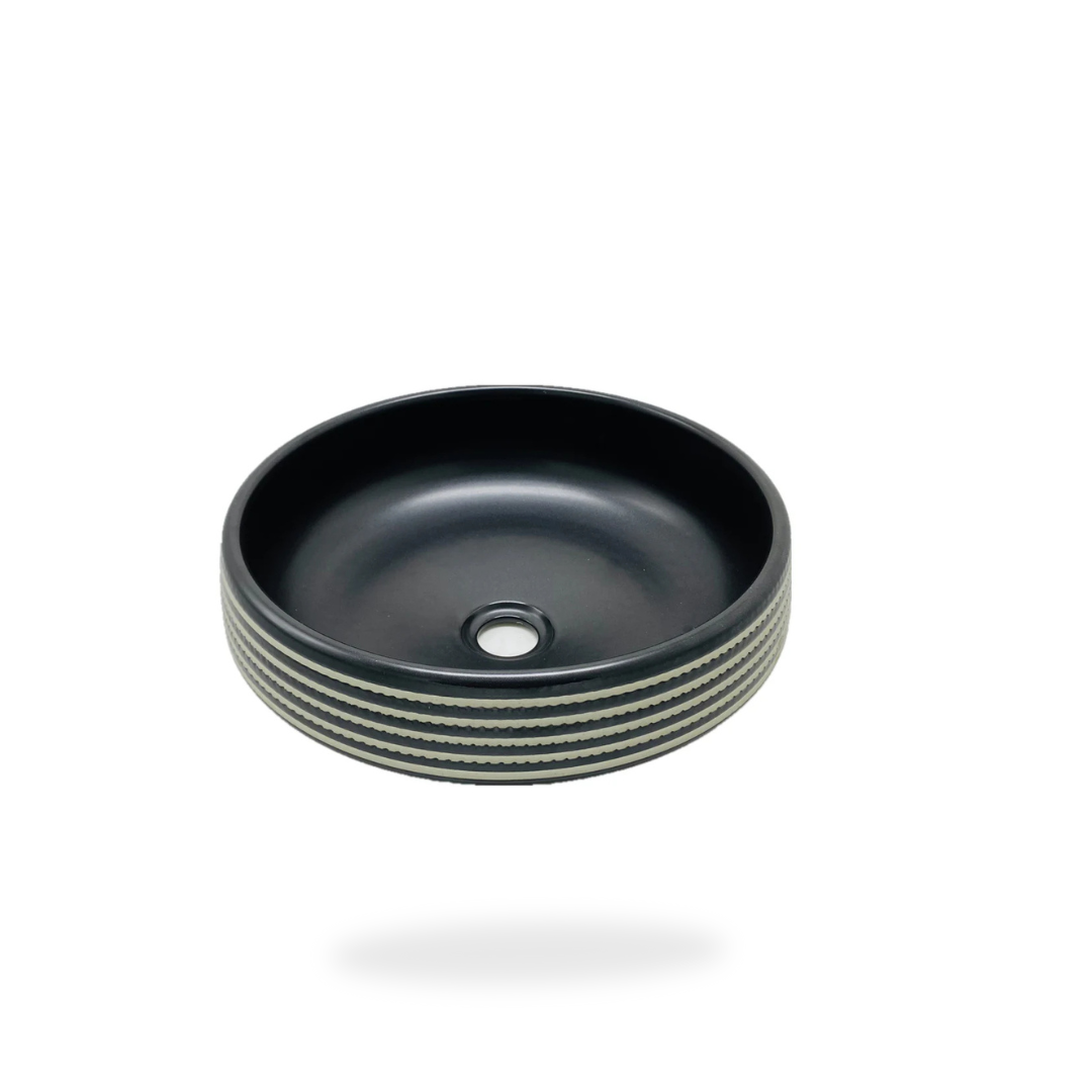 MARBO MATT BLACK TABLE TOP |NF 640