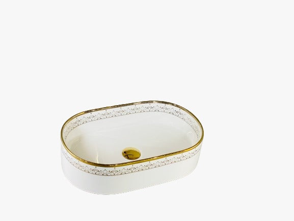 MARBO GOLD&WHITE TABLE TOP|N 906