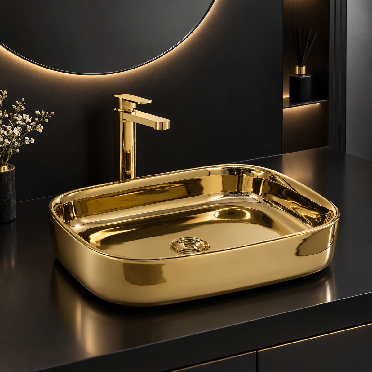 Marbo gold wash basin | NCTT-603