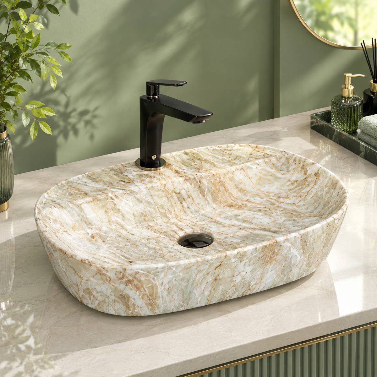 Marbo Stone Marble Basin | NCTT 974