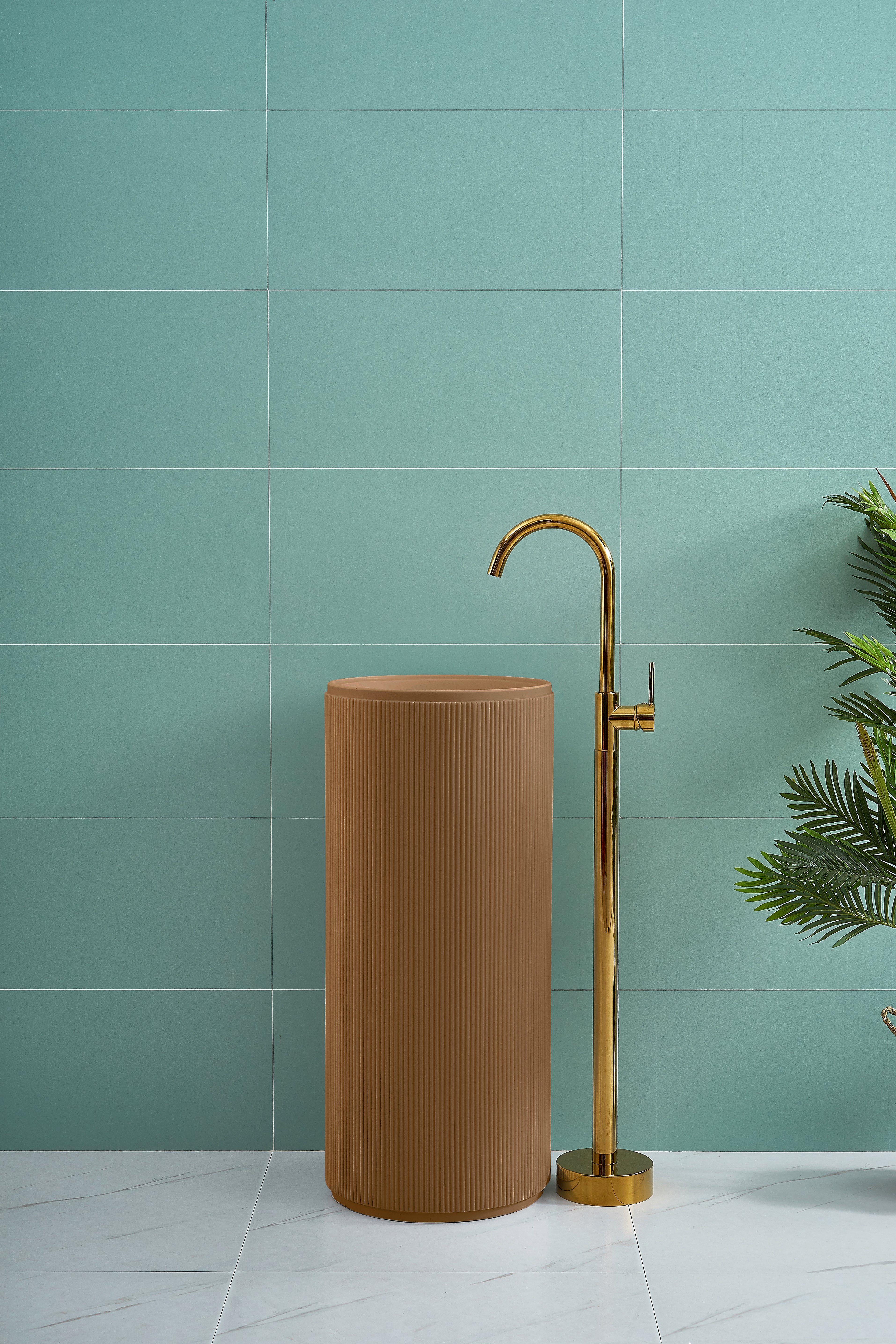 Marbo Metal Pedestal Wash Basin | EQAS025