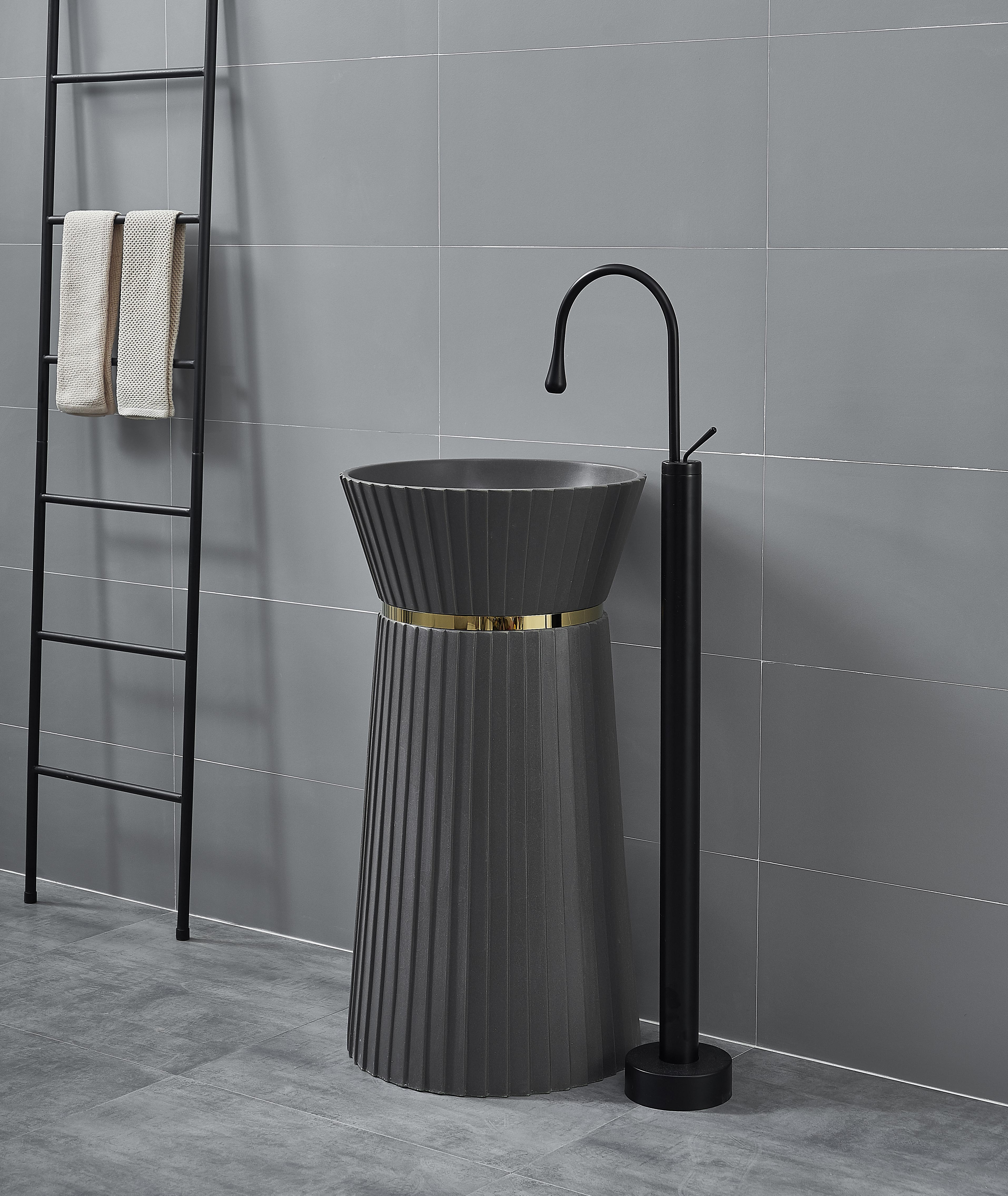 Marbo Solid Surface Freestanding Basin | EQAS 024