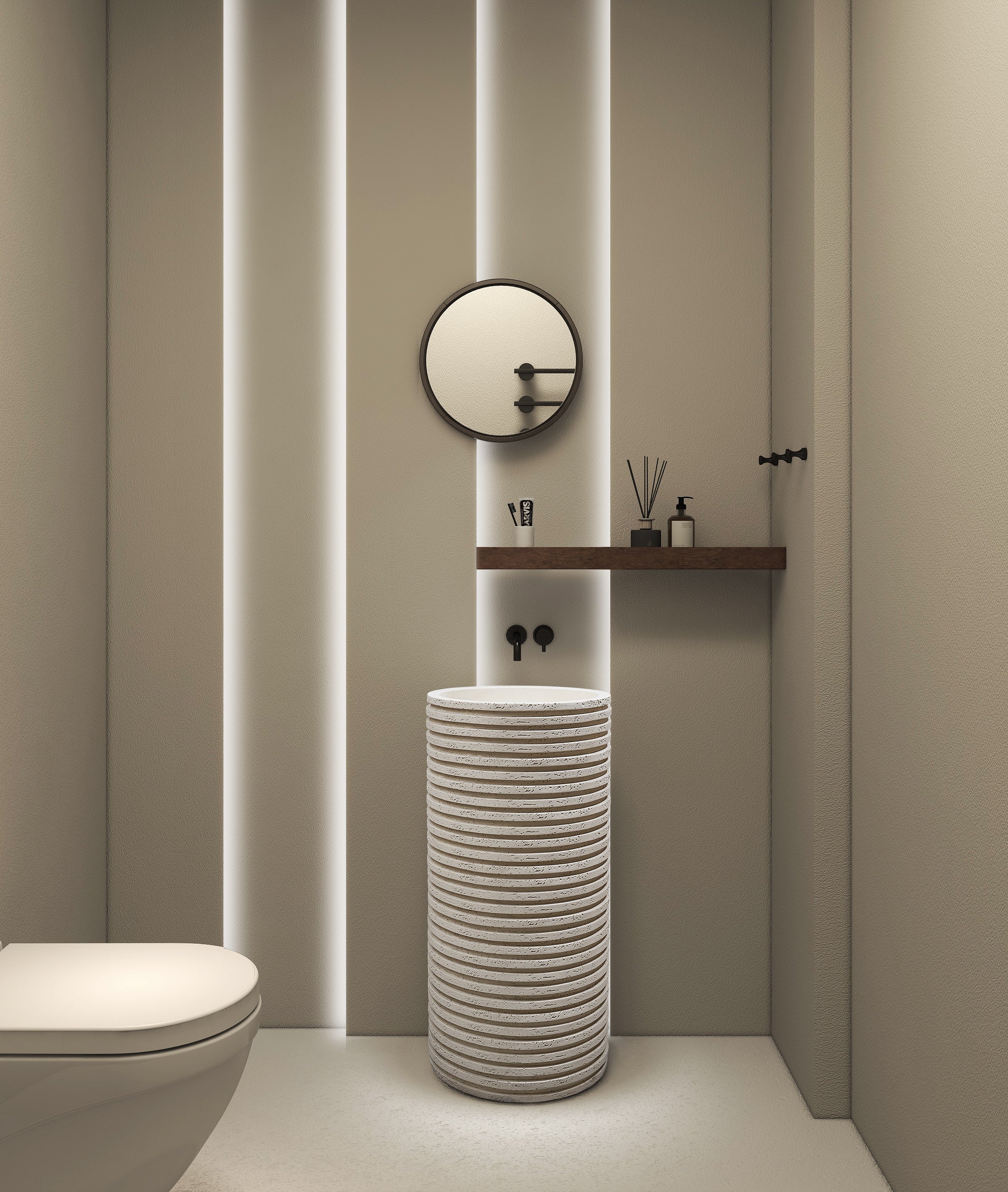 Marbo Travertine sink | EQAS43