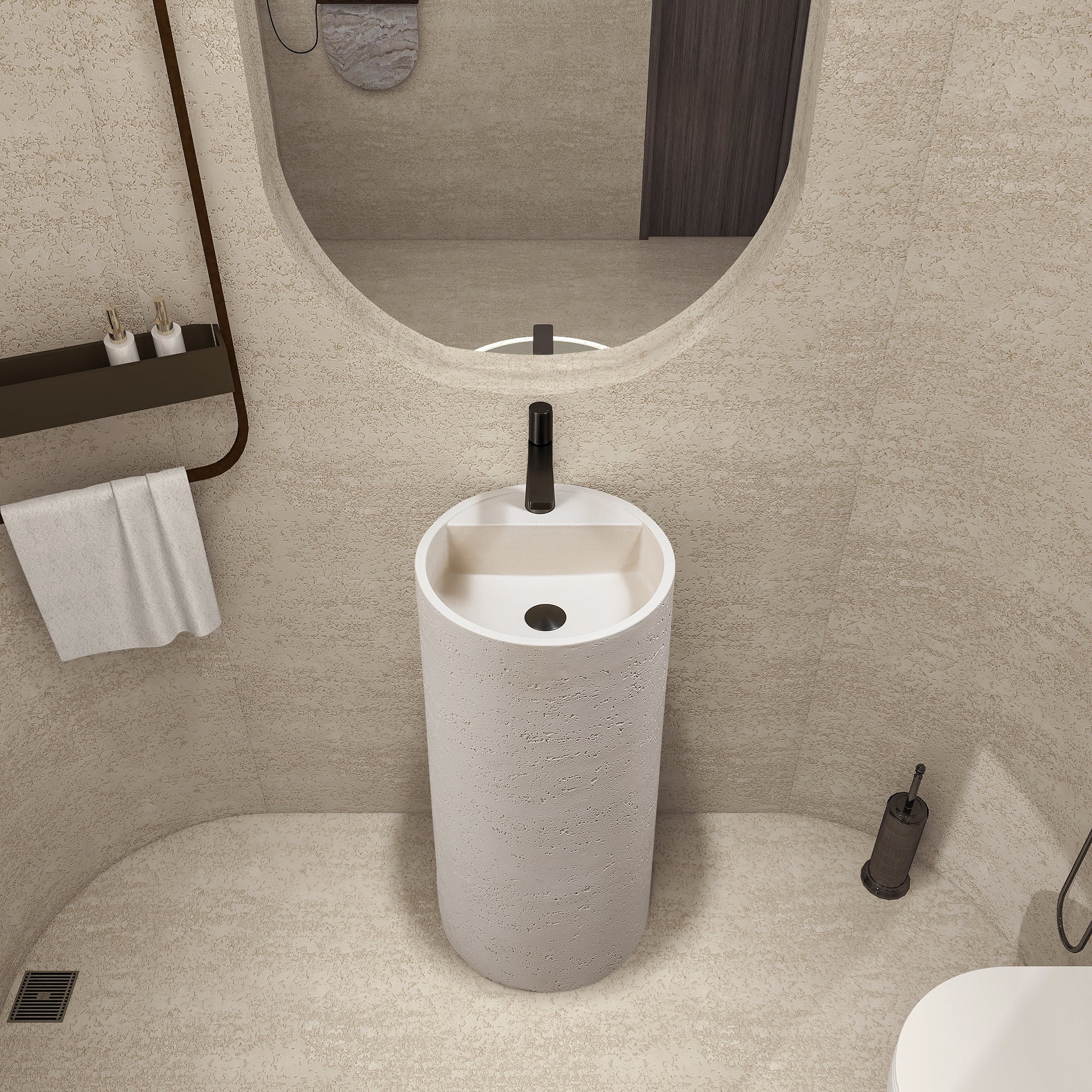 Marbo free standing ceramic basin|EQAS45