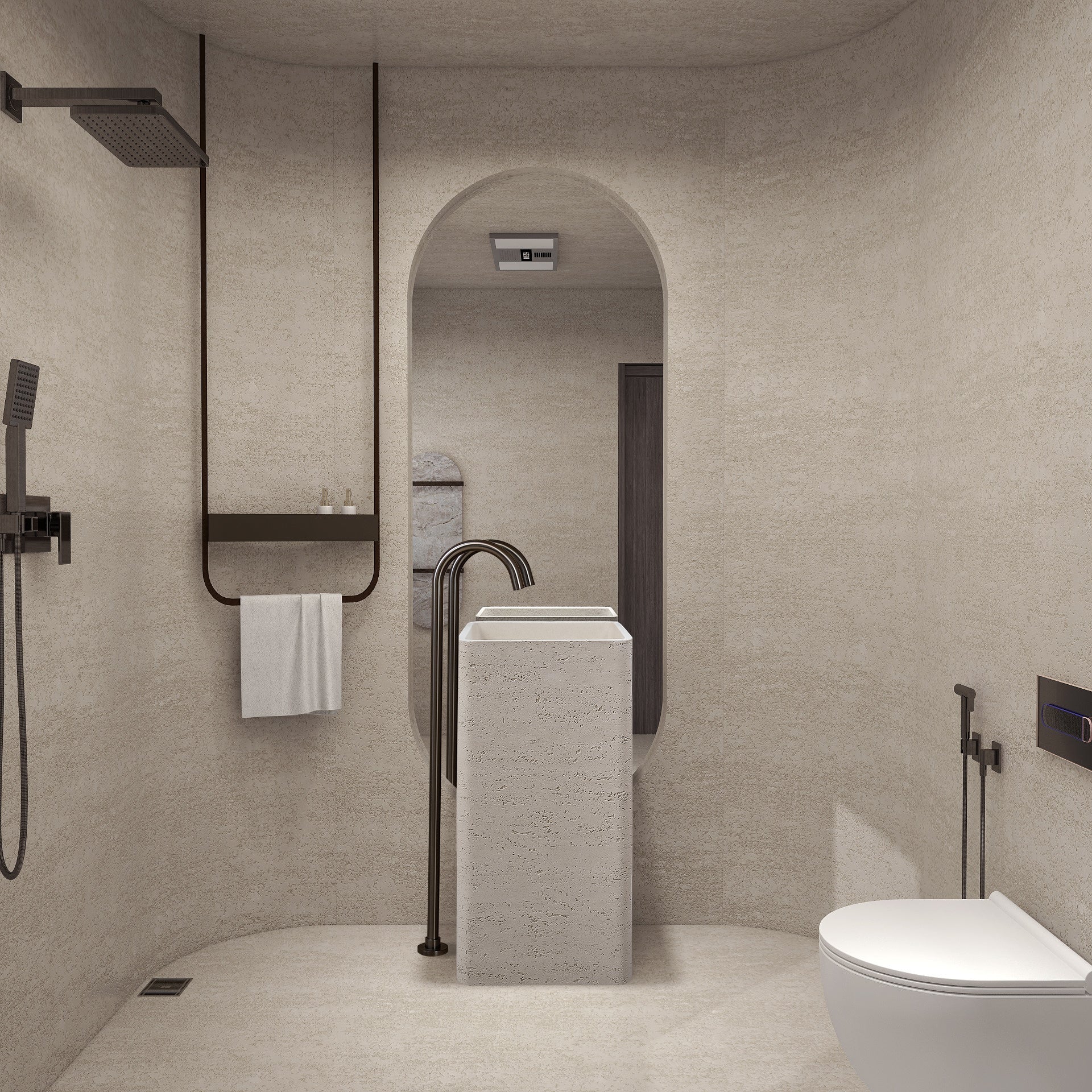 Marbo  Travertine freestyle wash basin | EQAS46