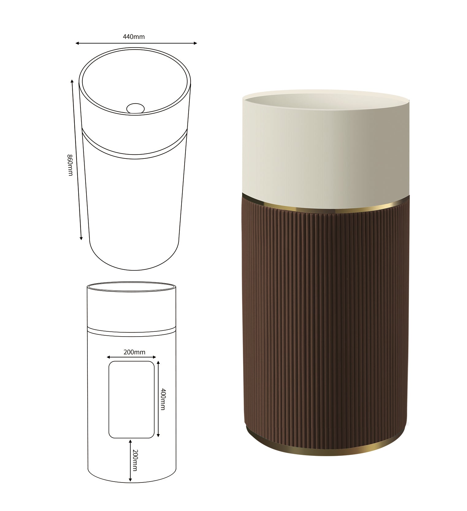 Marbo Ceramic Stand Basin - Feature | EQAS056