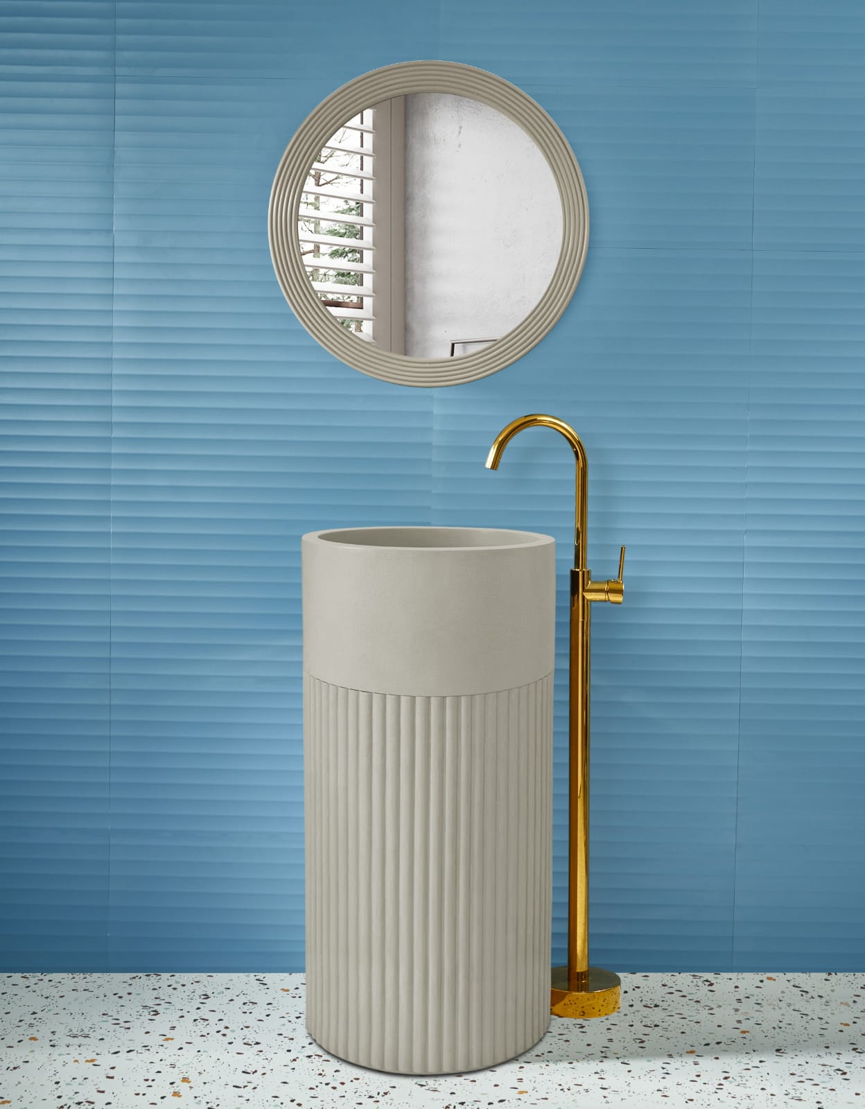 Coffee shade slimmer base style pedestal | EQAS059