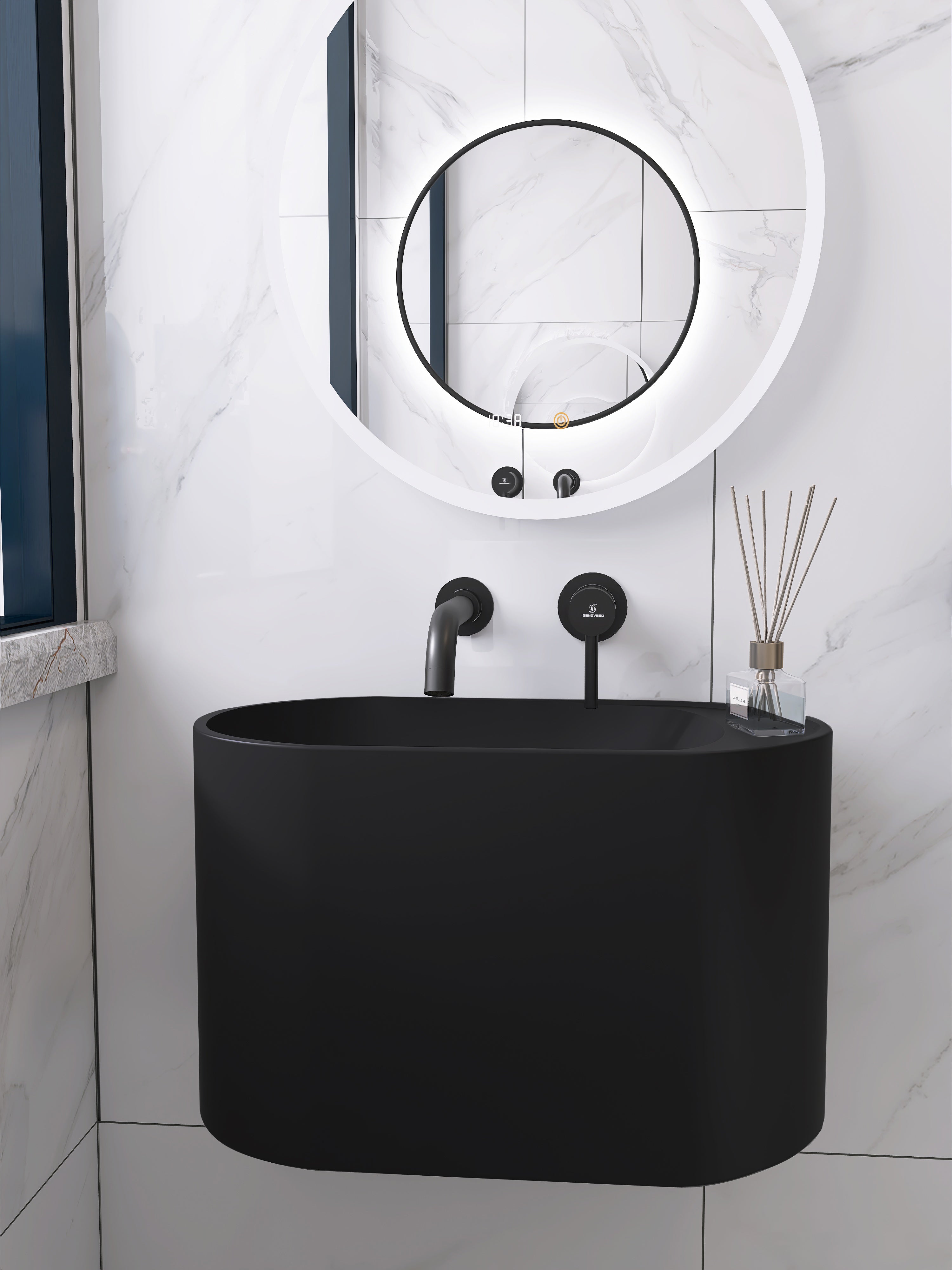 Marbo Black Matt Luxury Wash basin |EQAT03