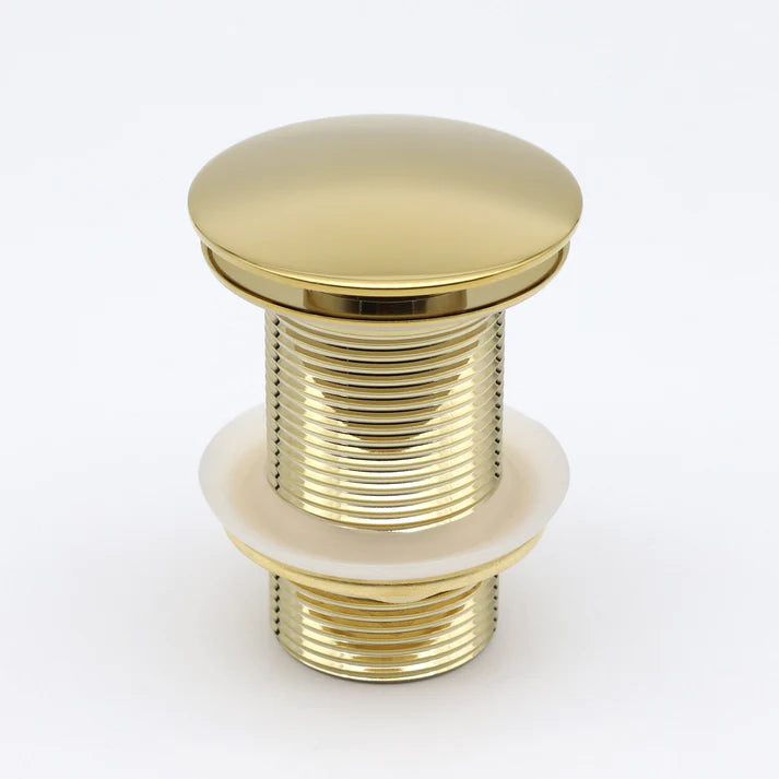 MARBO Brass Full Threaded Pop Up Waste Coupling 32 MM 5", Brass Top (Gold)