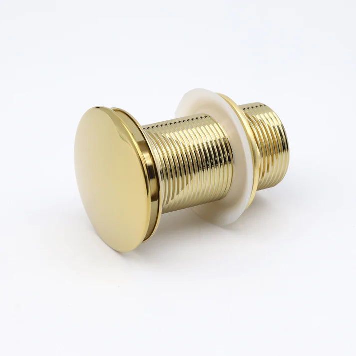 MARBO Brass Full Threaded Pop Up Waste Coupling 32 MM 5", Brass Top (Gold)