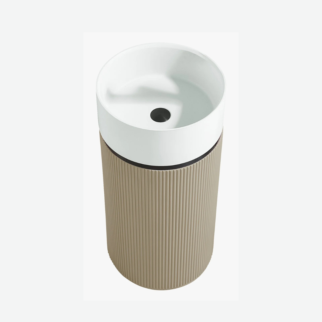 Marbo Horizon Fluted Pedestal Basin | EQAS34