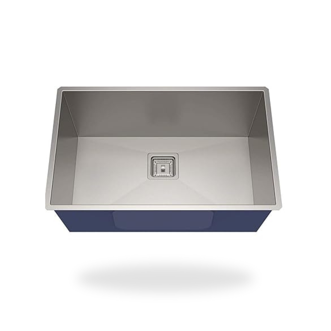 MARBO Handmade Kitchen Sink Matte Finish Single Bowl Kitchen Sink, Stainless Steel