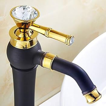 European-Style Brass Faucet – Swivel, Hot/Cold