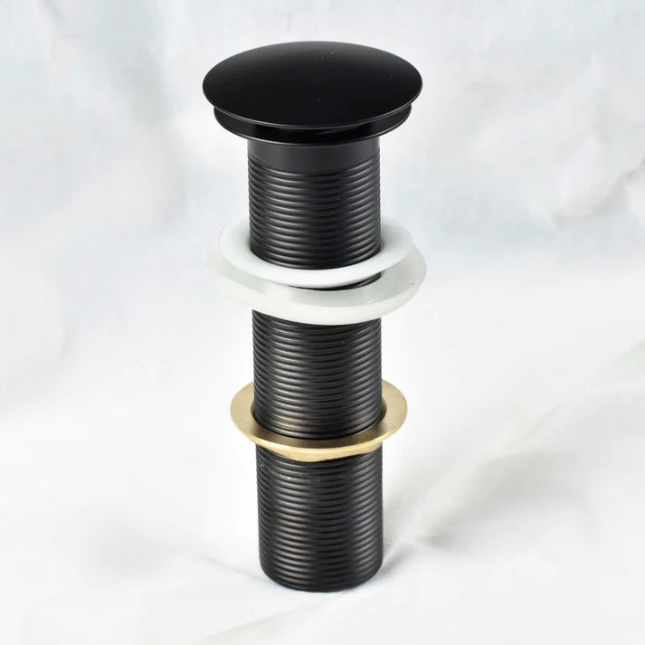 - Matte Black Pop-Up Coupling – MARBO Brass, 32mm, Full Thread, 7"
