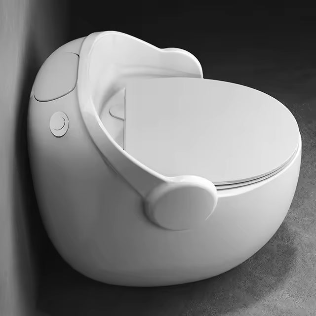 Unique WC Toilet – MARBO White Egg Design, S-Tap Fitting